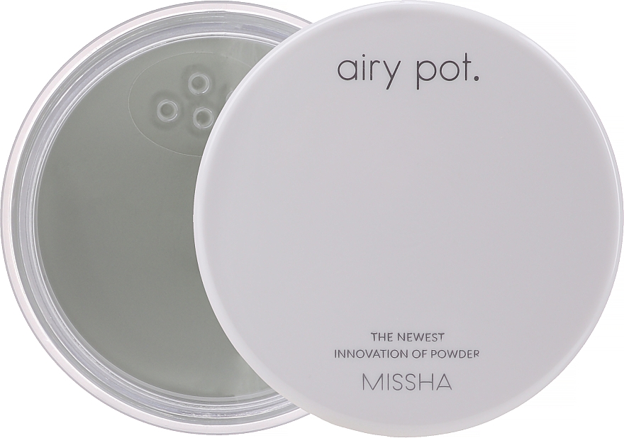 Sypki puder matujący do twarzy - Missha Airy Pot Powder Mint — Zdjęcie N1