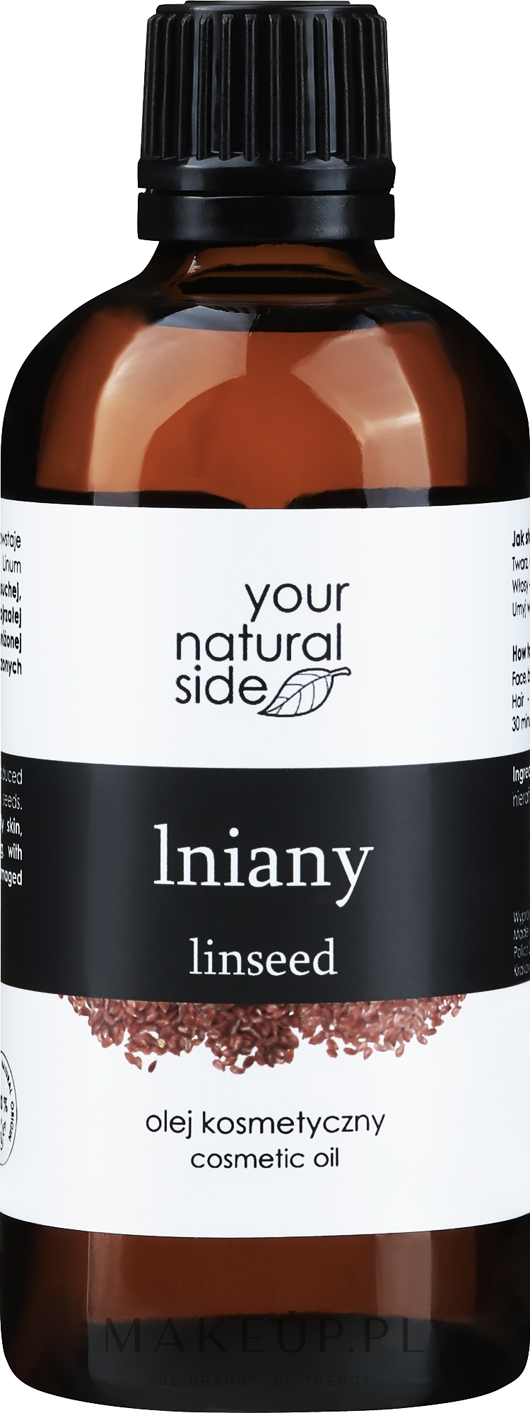 100% naturalny olej lniany - Your Natural Side  — Zdjęcie 100 ml