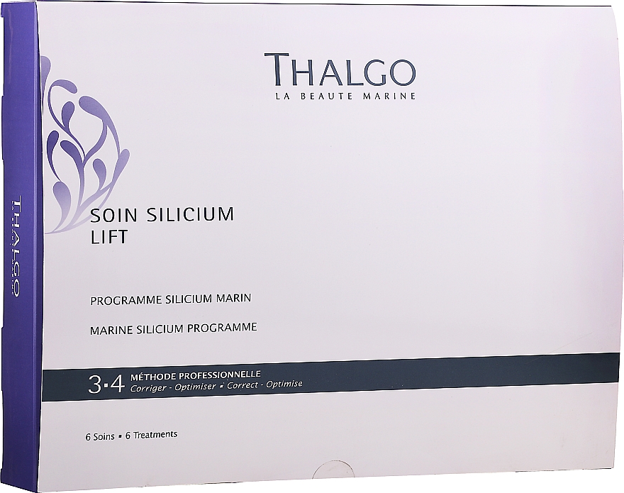 Zestaw - Thalgo Marine Silicium Programme (6 x f/ser 3 ml + 6 x f/filler 2 ml + 6 x f/mask 100 g + 6 x f/mask + 6 x f/ser 10 ml) — Zdjęcie N1