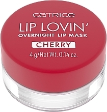 Maska do ust - Catrice Lip Lovin' Overnight Lip Mask Cherry Pop — Zdjęcie N2