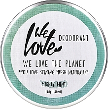 Naturalny dezodorant w kremie, Mięta - We Love The Planet Mighty Mint Cream Deodorant — Zdjęcie N1