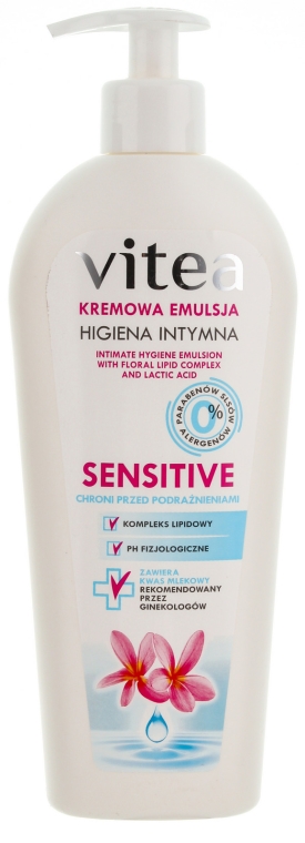 Kremowa emulsja do higieny intymnej - Vitea Sensitive