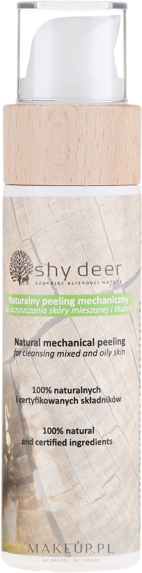 Naturalny peeling mechaniczny do oczyszczania skóry mieszanej i tłustej - Shy Deer — Zdjęcie 100 ml