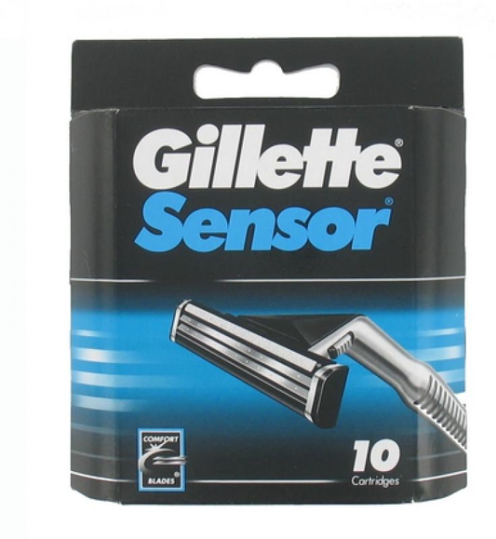 Wymienne wkłady do golenia, 10 szt. - Gillette Sensor — Zdjęcie N1