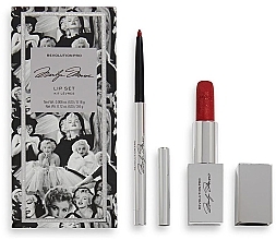 Kup PRZECENA! Zestaw - Revolution Pro Set For Lips X Marilyn Red (lipstick/3.6g + lip/pen/0.18g) *