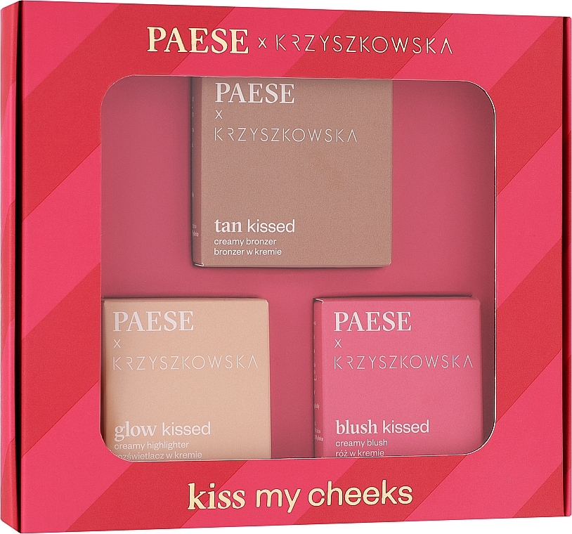 Zestaw - Paese Kiss My Cheeks 02 (highlighter/4g + bronzer/12g + blush/4g) — Zdjęcie N2