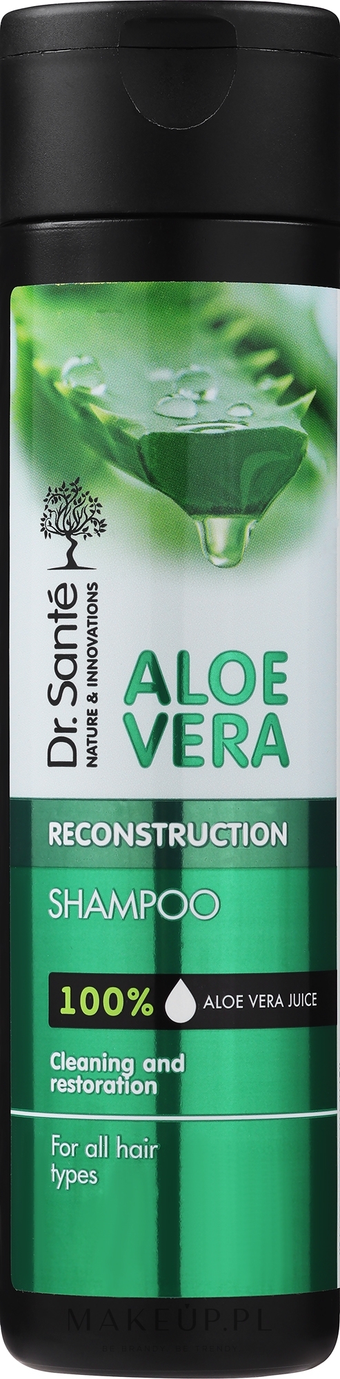 Oczyszczający szampon odbudowujący do włosów - Dr Sante Aloe Vera — Zdjęcie 250 ml