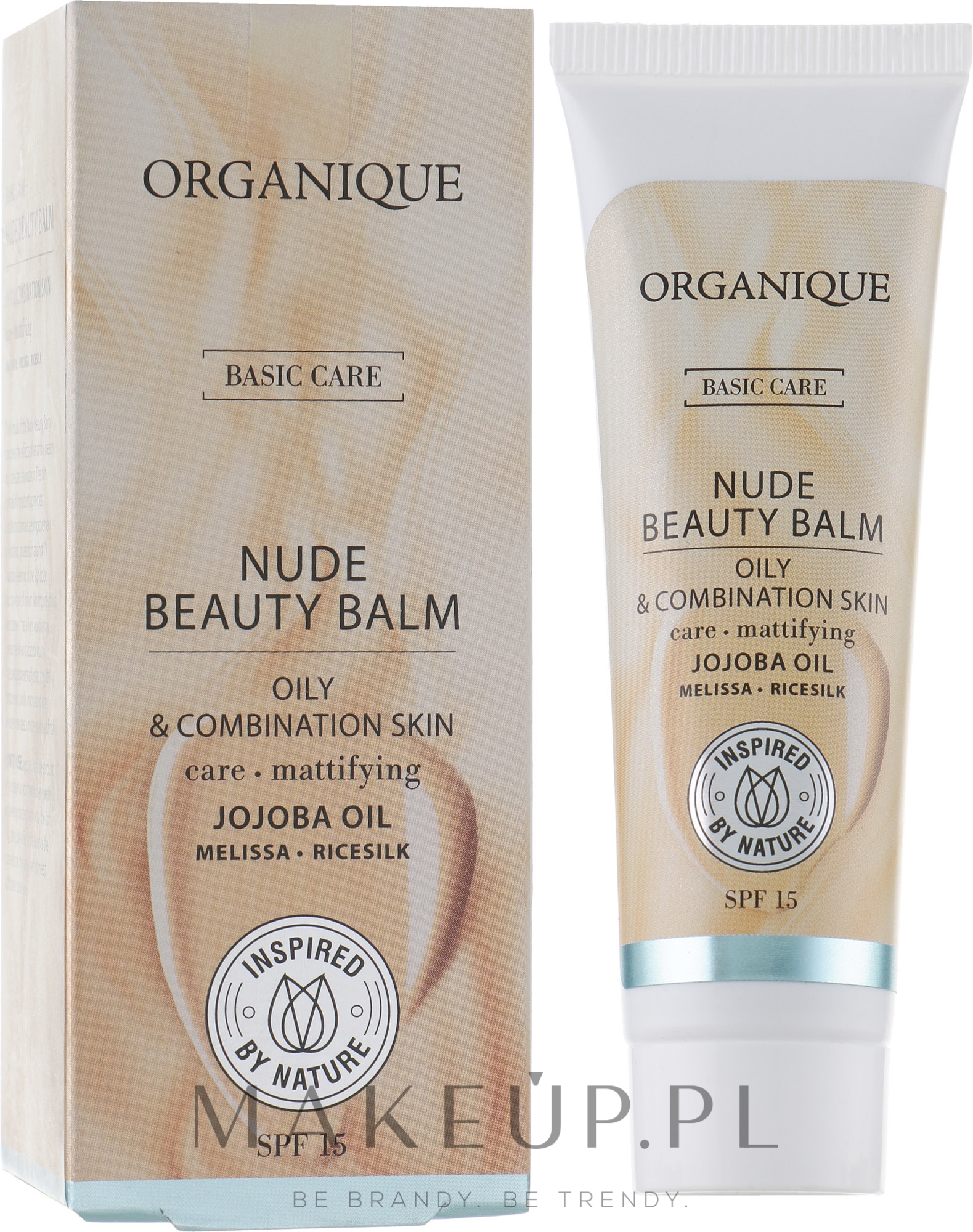 Upiększający balsam do twarzy do cery tłustej i mieszanej - Organique Basic Care Nude Beauty Balm — Zdjęcie 30 ml