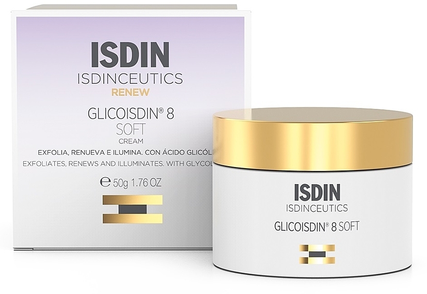 PRZECENA! Krem do twarzy o działaniu złuszczającym 8% - Isdin Isdinceutics Glicoisdin 8 Soft Peeling Effect Face Cream * — Zdjęcie N1