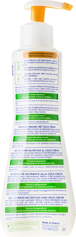 Odżywczy żel-krem oczyszczający dla dzieci do włosów i ciała - Mustela Nourishing Cleansing Gel With Cold Cream — Zdjęcie N2