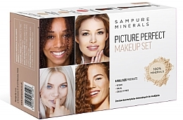 Kup Zestaw, 5 produktów - Sampure Minerals Picture Perfect Makeup Set Dark