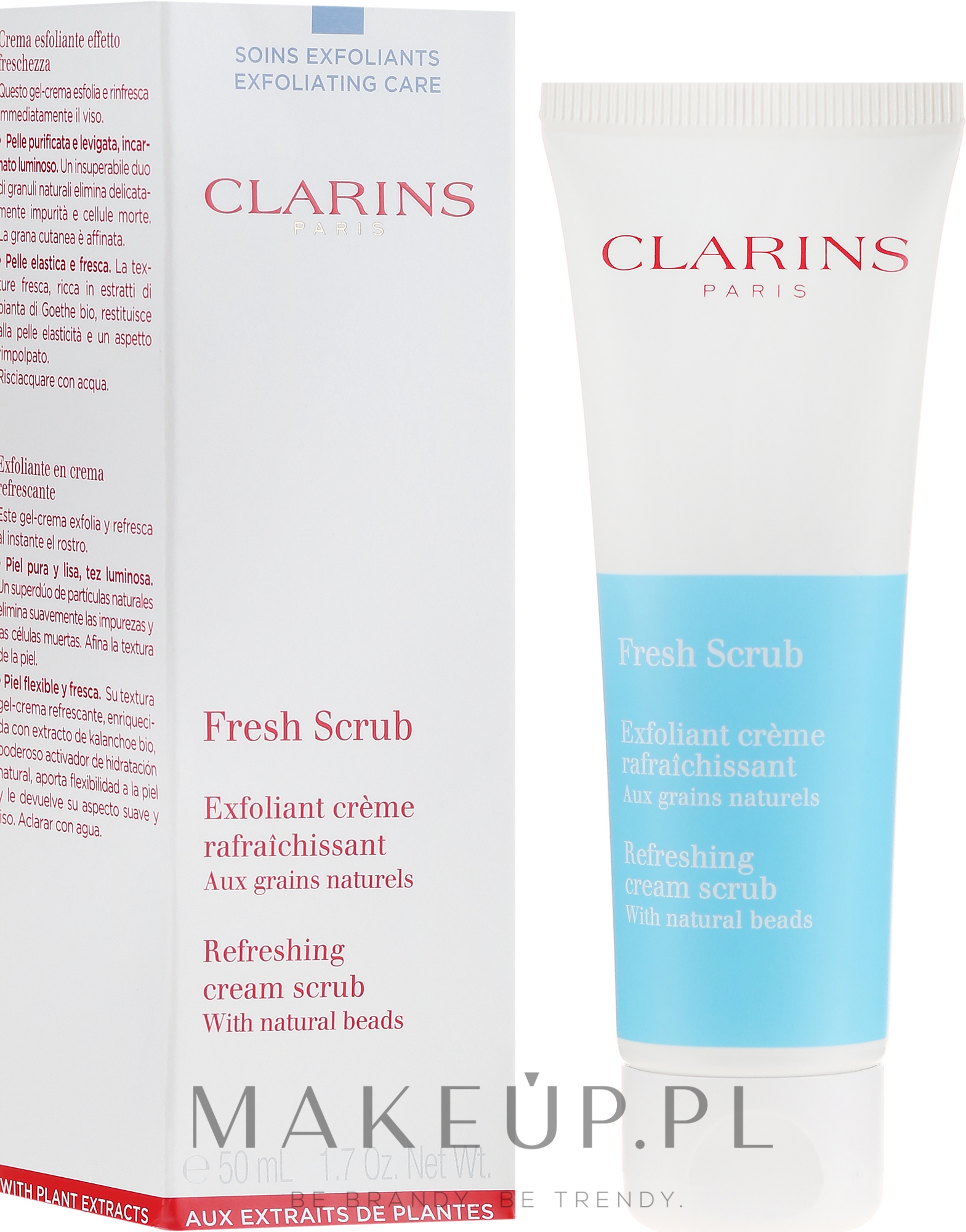 Odświeżający peeling w kremie do twarzy - Clarins Fresh Cream Scrub — Zdjęcie 50 ml