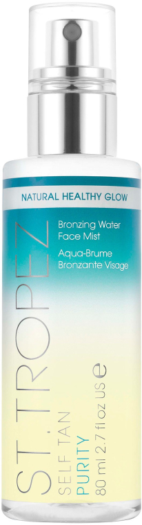 Nawilżający spray do twarzy z efektem stopniowego opalania - St. Tropez Self Tan Purity Bronzing Water Face Mist — Zdjęcie N1