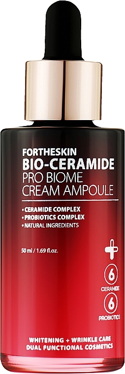 Serum do twarzy z ceramidami - Fortheskin Bio-Ceramide Pro Biome Cream Ampoule