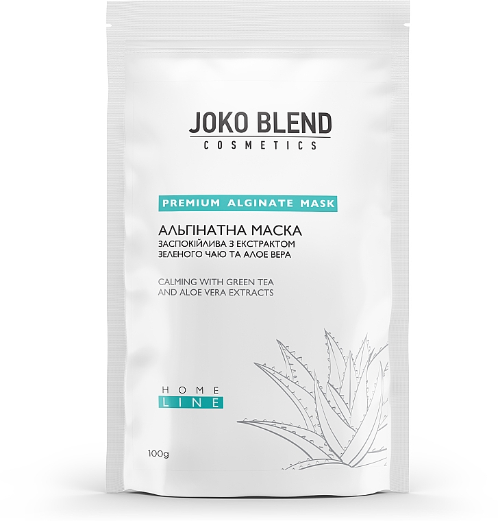 Kojąca maska ​​alginianowa z ekstraktem z zielonej herbaty i aloesem - Joko Blend Premium Alginate Mask — Zdjęcie N3