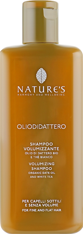 Szampon zwiększający objętość do włosów cienkich i słabych - Nature's Oliodidattero Volumizzante Shampoo — Zdjęcie N2