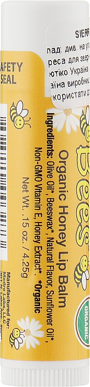 Organiczny balsam do ust Miód - Sierra Bees Organic Honey Lip Balm — Zdjęcie N2