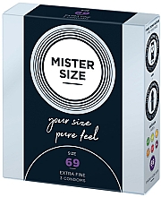 Prezerwatywy lateksowe, rozm. 69, 3 szt. - Mister Size Extra Fine Condoms — Zdjęcie N2