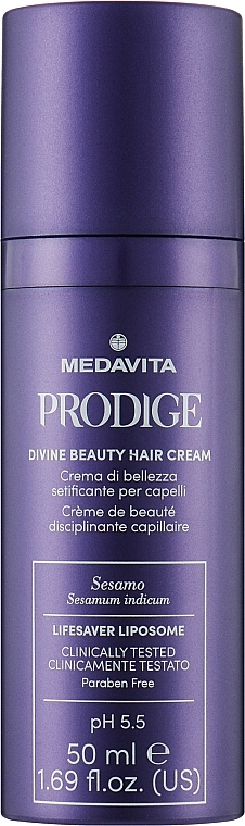 Regenerujący krem ​​do włosów zniszczonych - Medavita Prodige Divine Beauty Hair Cream
