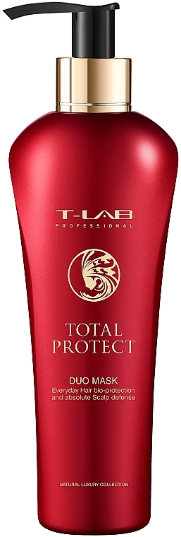 Bioochronna i nawilżająca maska do włosów - T-Lab Professional Total Protect Duo Mask — Zdjęcie N1