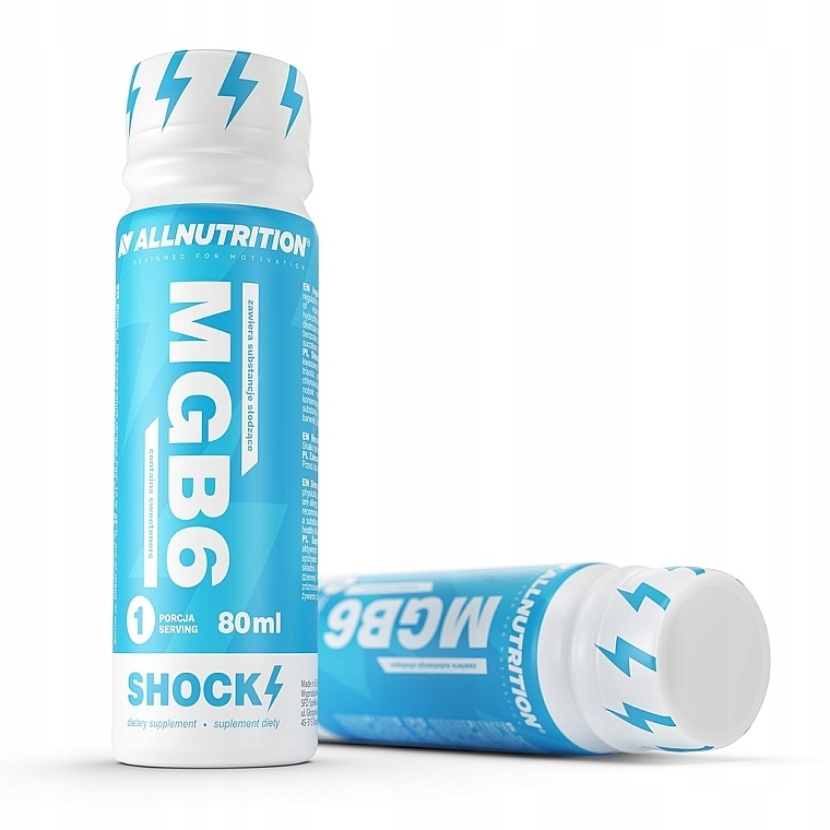 Suplement diety Magnez + B6 - Allnutrition MGB6 Shock Shot  — Zdjęcie N1