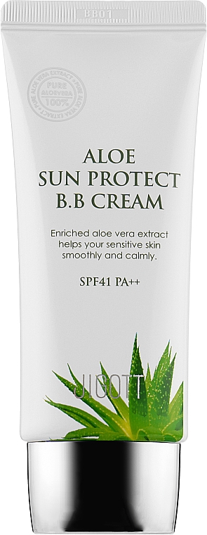 Nawilżający krem BB z ekstraktem z aloesu SPF 41/PA++ - Jigott Aloe Sun Protect BB Cream SPF41 — Zdjęcie N1