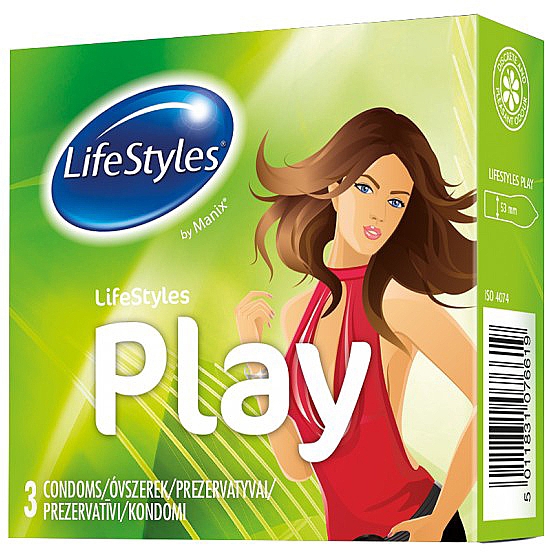 Prezerwatywy, 3 szt. - LifeStyles Play — Zdjęcie N1