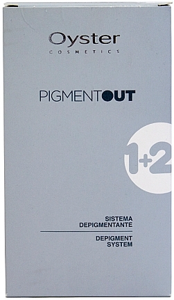 Zestaw do usuwania sztucznego pigmentu z włosów (depig/gel 60 ml + milk/rivel 100 ml) - Oyster Cosmetics Pigment Out System  — Zdjęcie N1