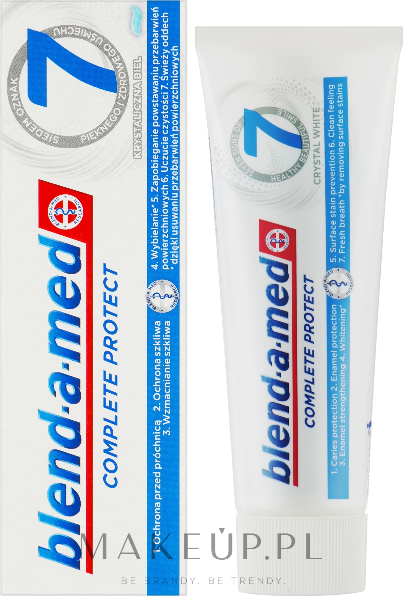 Wybielająca pasta do zębów - Blend-a-med Complete Protect 7 Crystal White Toothpaste — Zdjęcie 75 ml
