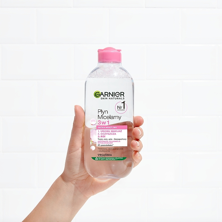 Płyn micelarny 3w1 dla skóry wrażliwej - Garnier Skin Naturals — Zdjęcie N3