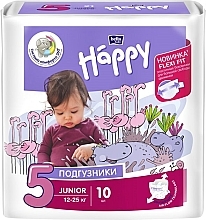 Kup Pieluszki dla niemowląt 12-25 kg, rozmiar 5, 10 szt. - Bella Baby Happy Junior