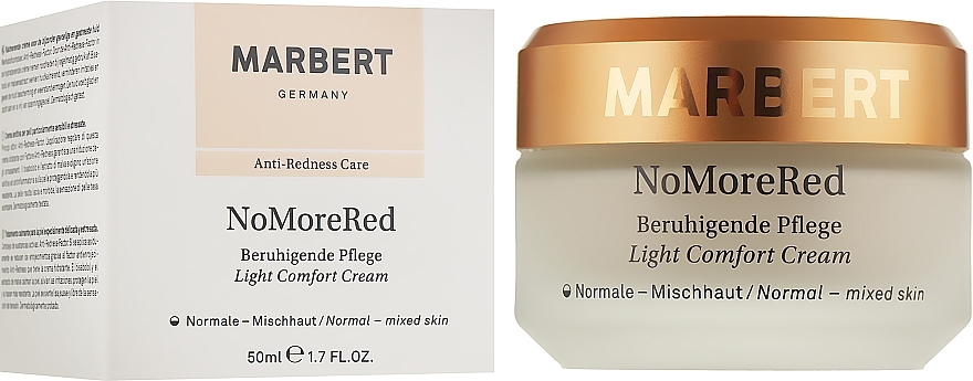 Kojący krem do cery mieszanej - Marbert Anti-Redness Care NoMoreRed Light Comfort Cream — Zdjęcie N2