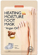 Kup Rozgrzewająca maska nawilżająca do stóp z olejem arganowym - Purederm Heating Moisture Foot Mask “Argan Oil”