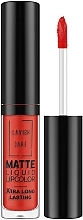 Matowa pomadka w płynie - Lavish Care Xtra Long Lasting Matte Liquid Lipcolor — Zdjęcie N1