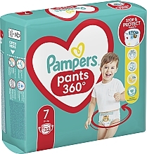 Pieluchomajtki Pants rozmiar 7 (17 kg + ), 32 szt. - Pampers — Zdjęcie N10