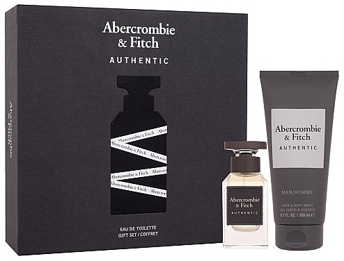 Abercrombie & Fitch Authentic Men - Zestaw (edt/50ml + sh/gel/200ml)  — Zdjęcie N1