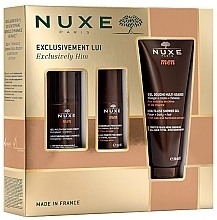 Zestaw - Nuxe Men Exclusively Him (f/gel/50ml + deo/50ml + sh/gel/200ml) — Zdjęcie N1