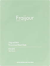 Maska tkankowa z ekstraktami roślinnymi - Fraijour Original Herb Wormwood Sheet Mask — Zdjęcie N4