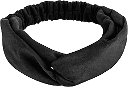 Opaska na głowę z ekozamszu, czarna Suede Twist - MAKEUP Hair Accessories — Zdjęcie N1