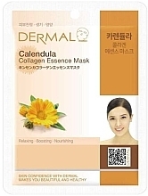 Kolagenowa maska ​​​​do twarzy w płachcie z nagietkiem - Dermal Calendula Collagen Essence Mask  — Zdjęcie N1