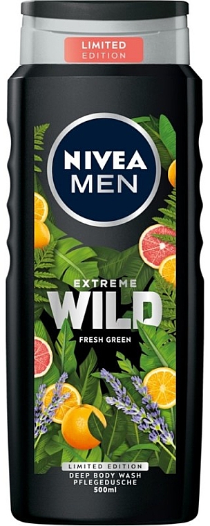 Żel pod prysznic dla mężczyzn Świeża Zieleń - NIVEA MEN Extreme Wild Fresh Green — Zdjęcie N1