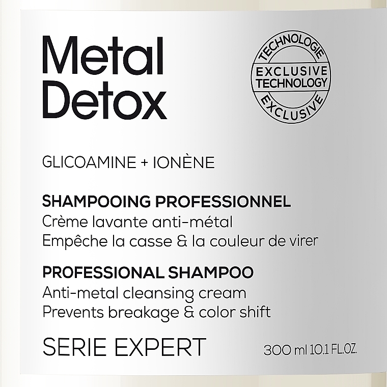 Profesjonalny oczyszczający szampon neutralizujący metaliczne osady na włosach - L'Oréal Professionnel Metal Detox Anti-metal Cleansing Cream Shampoo — Zdjęcie N3