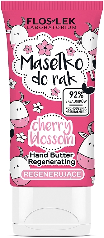 Regenerujące masełko do rąk - Floslek Hand Butter Regenerating Cherry Blossom — Zdjęcie N1