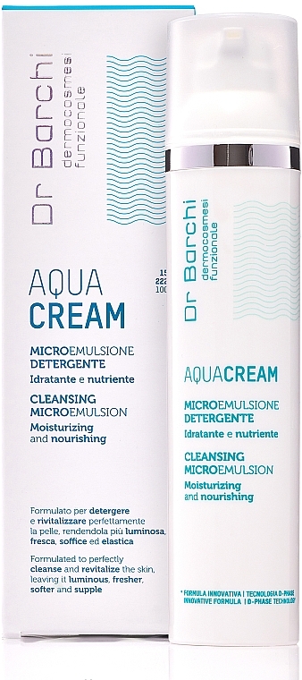 Oczyszczająca mikroemulsja do twarzy, szyi i dekoltu - Dr. Barchi Aqua Cream Cleansing Microemulsion  — Zdjęcie N3