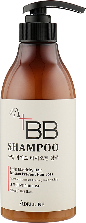 Szampon z biotyną na wypadanie włosów - Adelline Bio Biotin Shampoo — Zdjęcie N3
