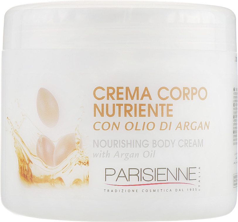 Odżywczy krem do ciała z olejkiem arganowym - Parisienne Italia Body Cream Nourishing — Zdjęcie N1