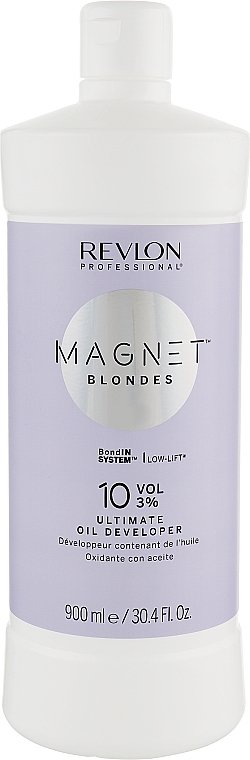Krem-nadtlenek z dodatkiem oleju 10 vol. 3% - Revlon Professional Magnet Blondes Ultimate Oil Developer — Zdjęcie N1