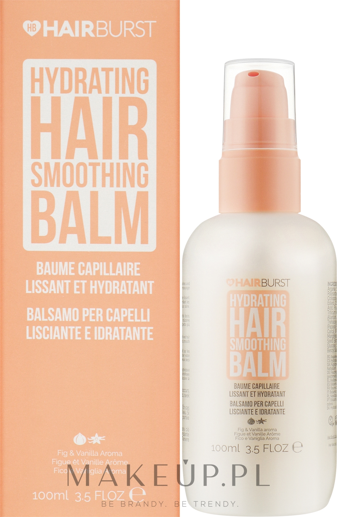 Nawilżająco-zmiękczający balsam do włosów bez spłukiwania - Hairburst Hydrating Hair Smoothing Balm — Zdjęcie 100 ml