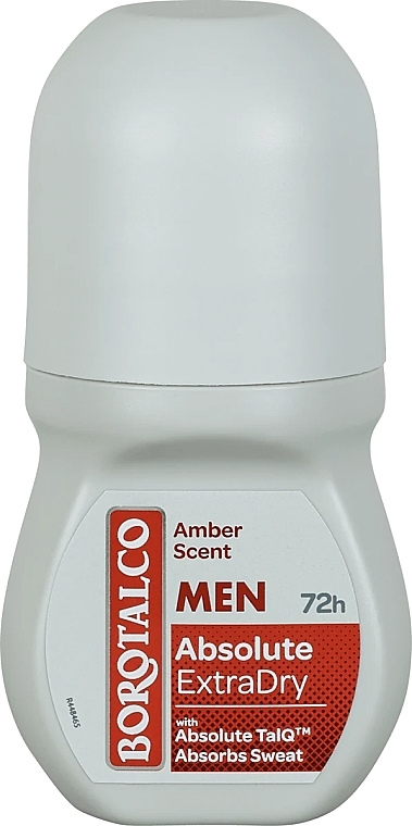 Dezodorant antyperspirant w kulce - Borotalco Men Absolute Deo Roll-on Extra Dry Amber — Zdjęcie N1