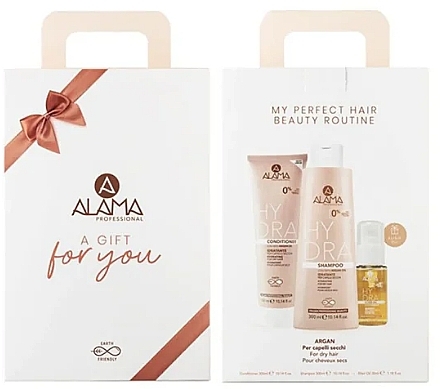 Zestaw - Alama Hydra Gift Box 2023 (h/oil/35ml + sh/300ml + cond/300ml) — Zdjęcie N1